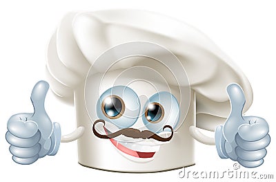 Happy cartoon chef character Vector Illustration