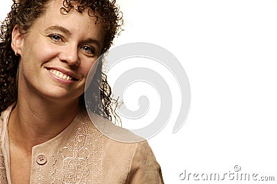 Happy caucasian female Stock Photo