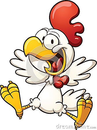 Happy chicken Vector Illustration