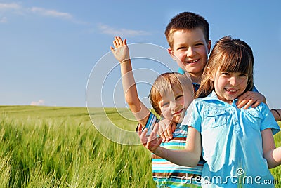 Happy children Stock Photo