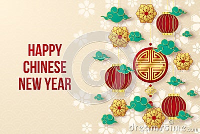 Happy Chinese New Year Vector Illustration