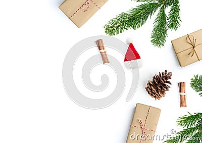 Happy Christmas Layout Composition Stock Photo
