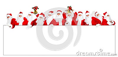 Happy Christmas Santa Stock Photo