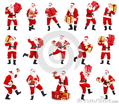 Happy Christmas Santa Stock Photo