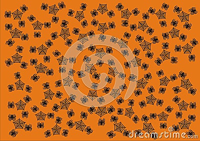 Happy Halloween Wallpaper Background Giftwrap Stock Photo