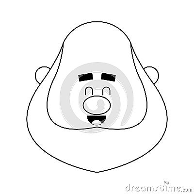 happy chubby man cartoon icon image Cartoon Illustration