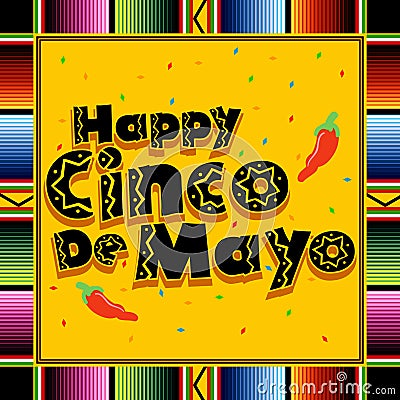 Happy Cinco De Mayo Vector Illustration