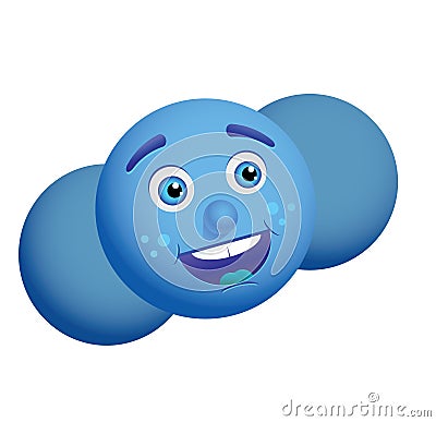 Happy cloud Vector Illustration