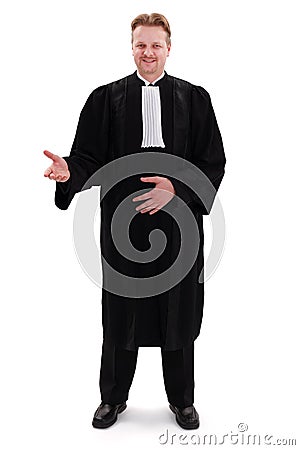 Happy confident lawyer Stock Photo