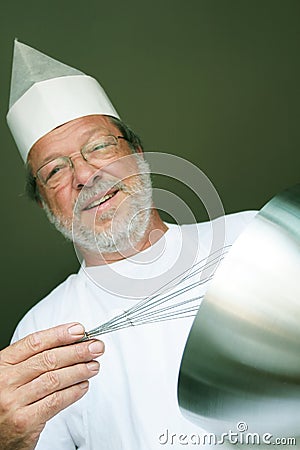 Happy cook Stock Photo