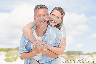 Happy couple having fun together Stock Photo