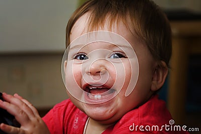 Happy cute baby Stock Photo