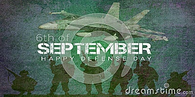 Happy defense day, Flag of Pakistan Stock Photo