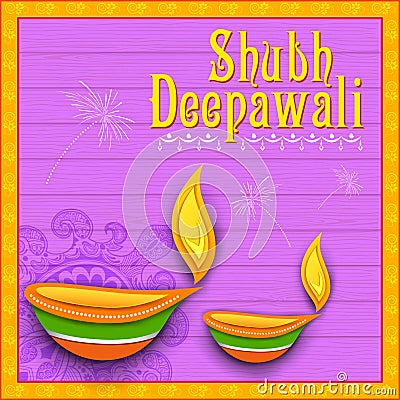 Happy Diwali background Vector Illustration