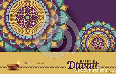 Happy Diwali Vector Illustration