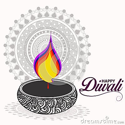 Happy diwali Vector Illustration