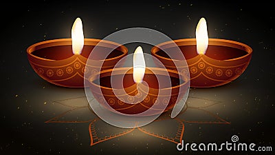 Happy Diwali Festival - Diwali Light Burning. Animation, Video of Diwali.  Happy Diwali Stock Footage - Video of chauth, background: 229547336