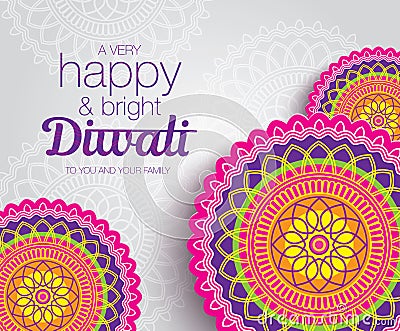 Happy Diwali Vector Illustration