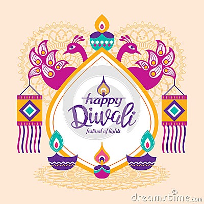 Happy Diwali Vector Illustration