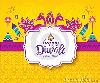 Happy Diwali Vector Illustration