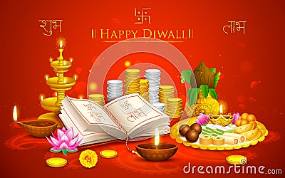 Happy Diwali Vector Illustration