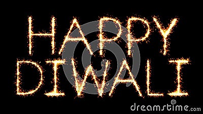 Happy Diwali Text Sparkler Glitter Sparks Firework Loop Animation Stock  Footage - Video of season, deepawali: 147903870