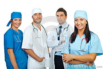 Happy doctors team Stock Photo