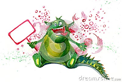 Happy dragon Stock Photo