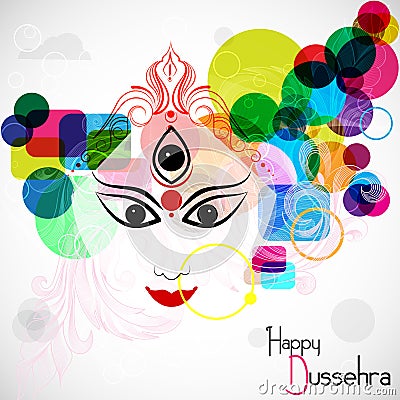 Happy Dussehra Vector Illustration