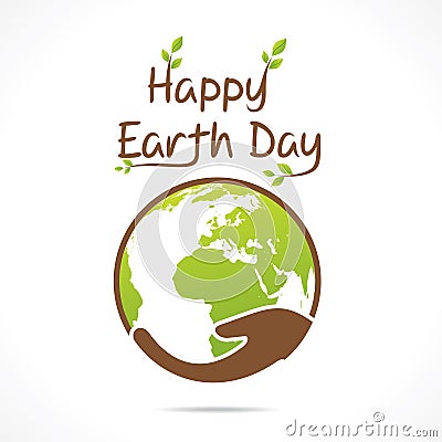 Happy earth day design Vector Illustration