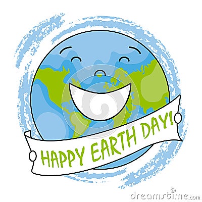 Happy earth day Vector Illustration
