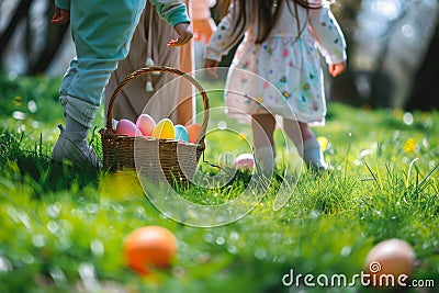 Happy easter adorable Eggs Potting soil Basket. White Sunflower Bunny eggcellent adventure. Yule background wallpaper Cartoon Illustration