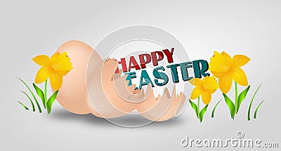 Happy Easter background Stock Photo