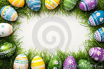 Happy easter boughs of holly Eggs Decorations Basket. White delight Bunny brilliant. love background wallpaper Cartoon Illustration