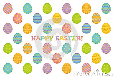 Happy Easter card. Vector Illustration