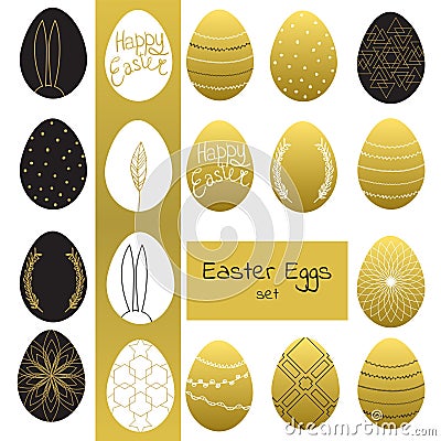 Happy easter card background Vector Illustration