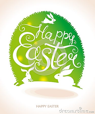 Happy Easter card. Stock Photo