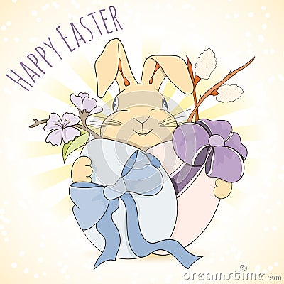 Happy Easter card Vector Illustration