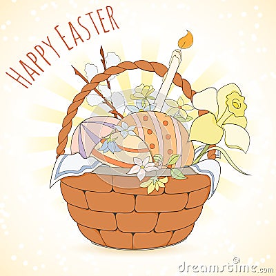 Happy Easter card Vector Illustration