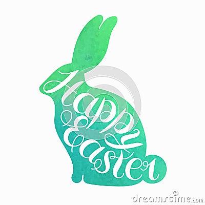 Happy Easter card illustration Vector Illustration