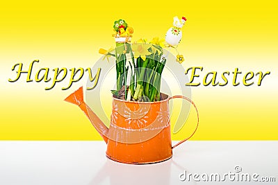 Happy Easter composition Stock Photo