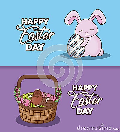 Happy easter day design Vector Illustration