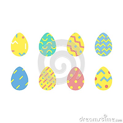 Happy easter egg hunt greeting template background Cartoon Illustration
