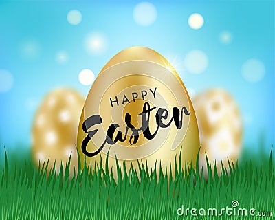 Happy Easter eggs Vector Illustration