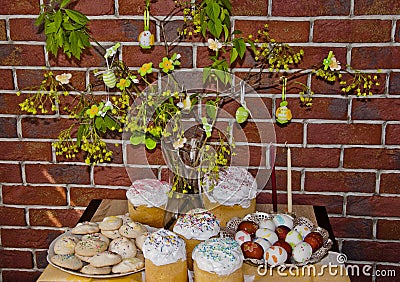 Happy Easter holiday celebration at home. Easter bunny hunt. Spring holiday at Sunday. Eastertide and Eastertime. Good Friday. Stock Photo