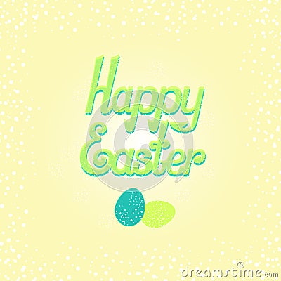 Happy Easter lettering Stock Photo