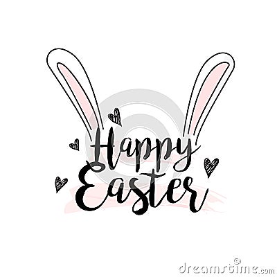 Happy easter Logo Stock Photo