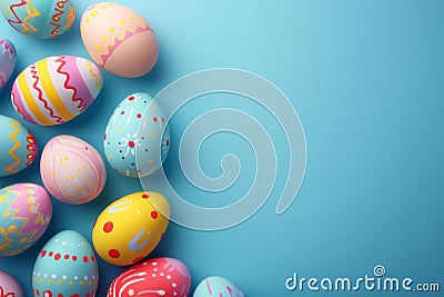 Happy easter orangeade Eggs Hopeful Havens Basket. White tender Bunny room for text. Easter dinner background wallpaper Cartoon Illustration