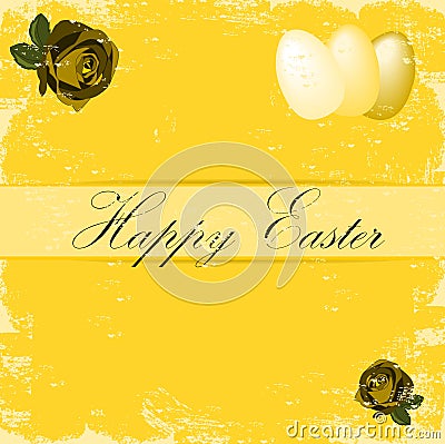 Happy Easter postcard Vector Illustration