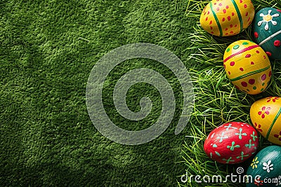 Happy easter sharing love Eggs Invisible Easter Eggs Basket. White Texturing Bunny Cross. soft toy background wallpaper Cartoon Illustration